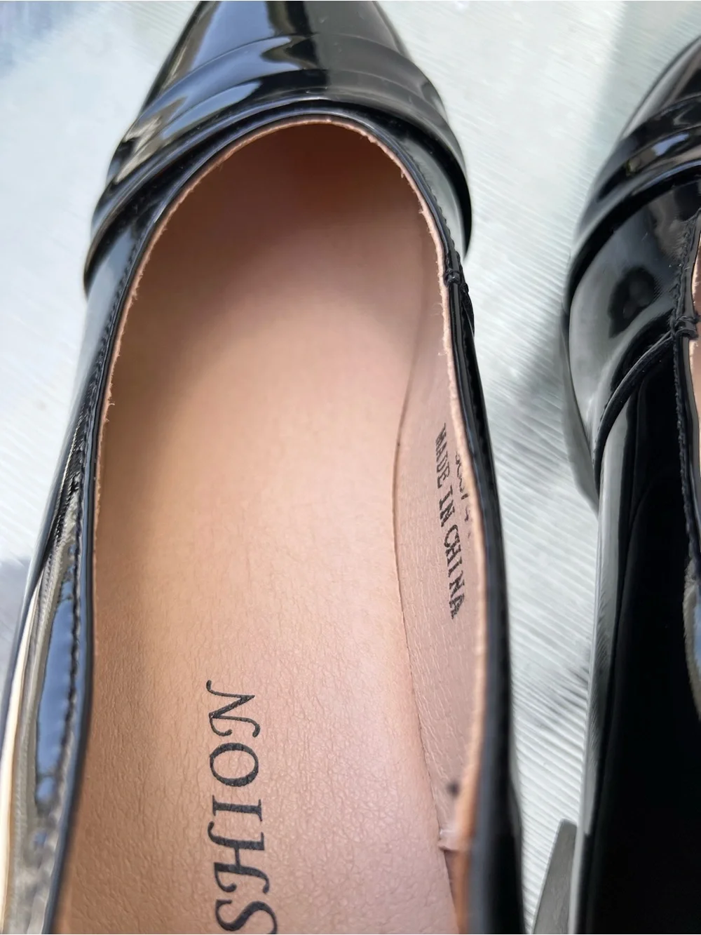 Black Patent Leather Women's Platform